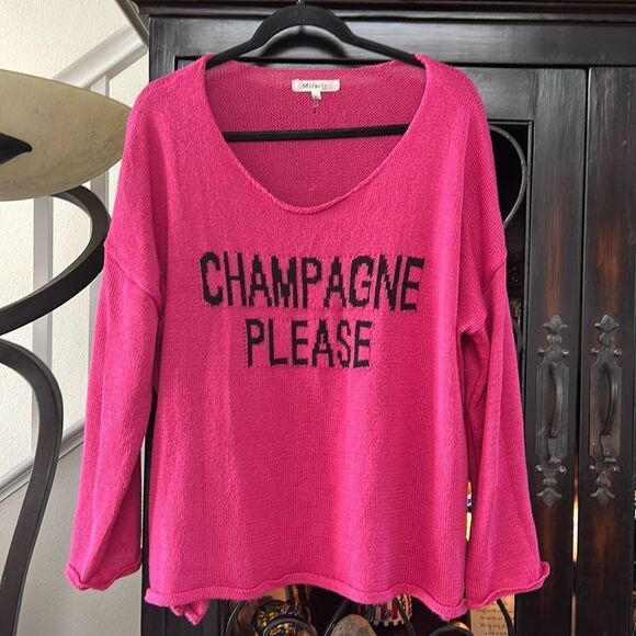 Fun bright pink sweater - Picture 1 of 1